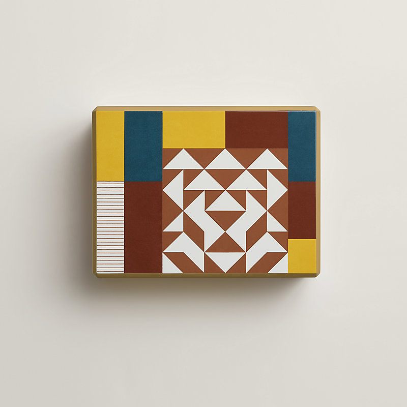 Facettes Lion holdall box - Yellow | Hermès USA